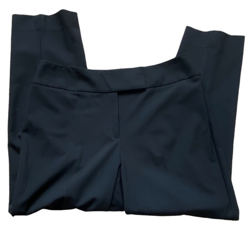 Talbots Heritage Black High Waisted Trouser Cropped Capri Gaucho Pants 10